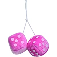 Carpoint Dados de Peluche Rosa